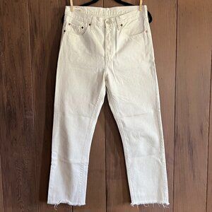 Levi's 501 Premium Raw Hem Jeans size 30 x 26